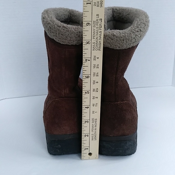 Sorel Water Fall Insulated Suede Leather Winter Snow Boot 7.5 Brown - Picture 15 of 16